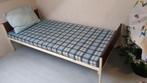 1 persoons bed, licht metaal met spiraalbodem, Ophalen, Eenpersoons, 190 cm of minder, 80 cm