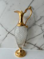 VINTAGE MESSIG KRISTAL GLAS WIJNKARAF WIJN / WATER KARAF KAN, Antiek en Kunst, Antiek | Glas en Kristal, Ophalen of Verzenden