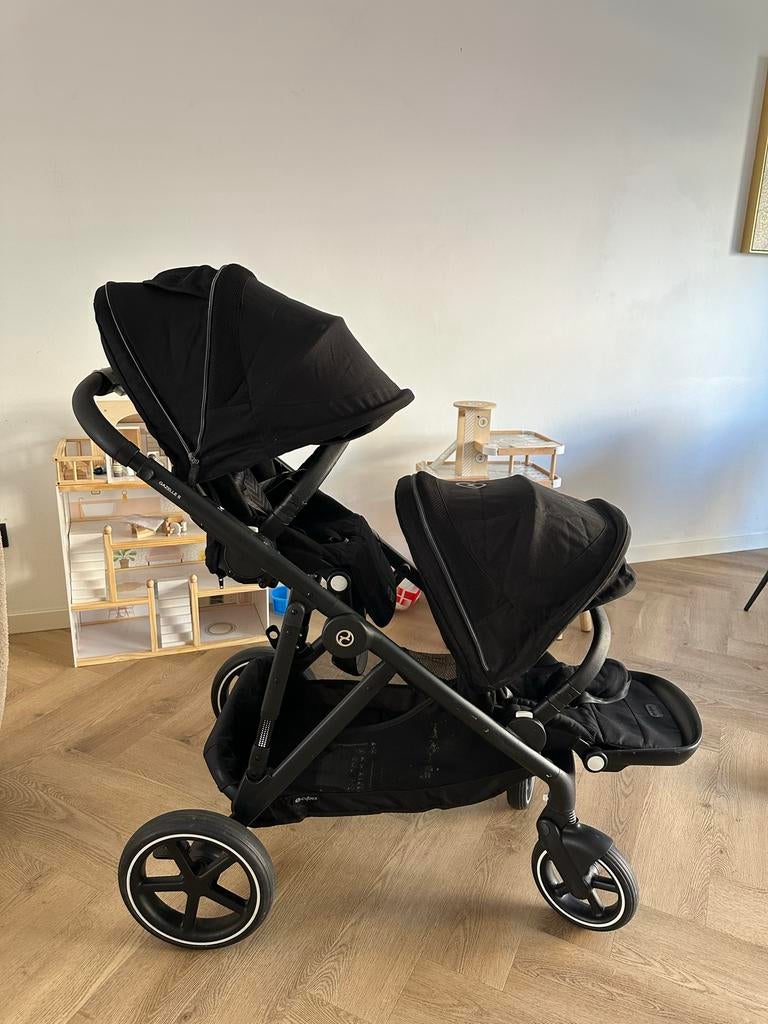 Cybex Gazelle S Duo Kinderwagen - ZGAN, Kinderen en Baby's, Kinderwagens en Combinaties, Gebruikt, Duowagen, Ophalen of Verzenden