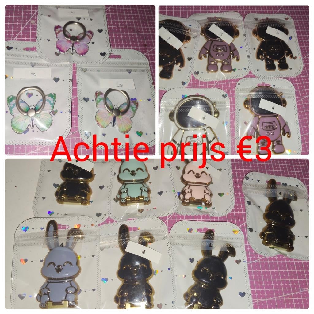 Grote partij GSM houders - diverse leuke designs, Ophalen, Nieuw, Overige typen