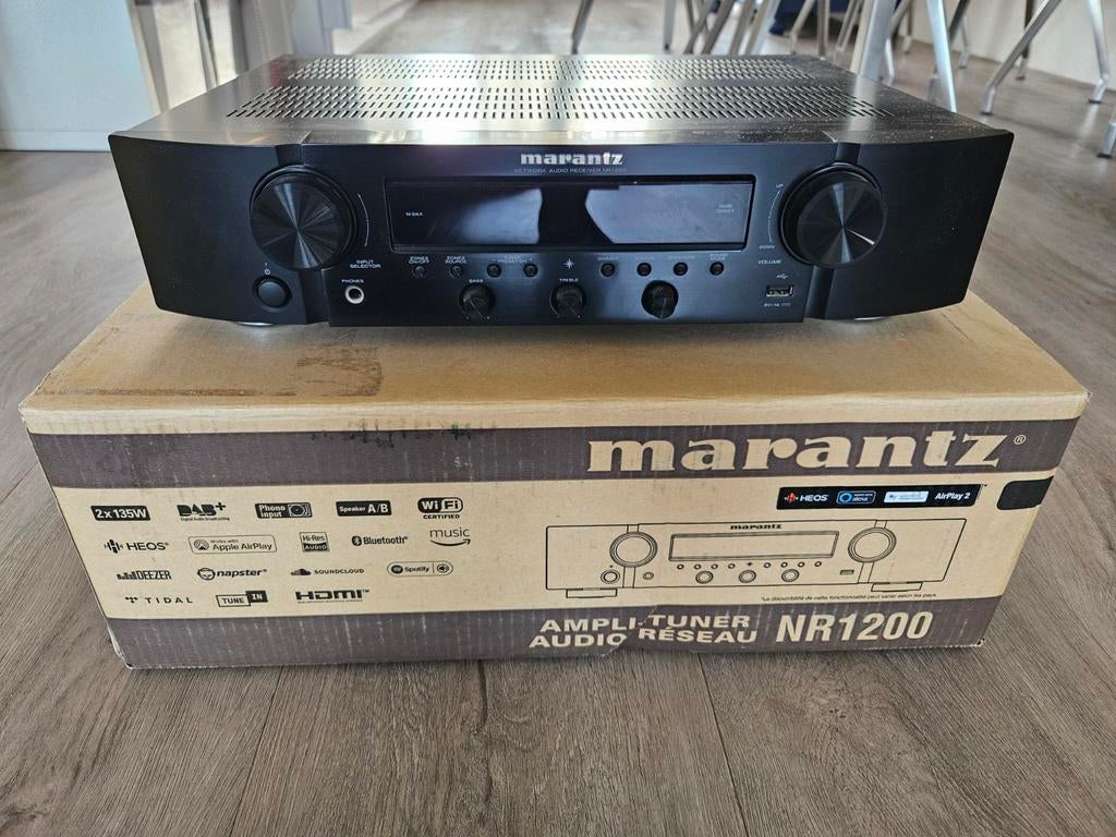 Marantz NR1200 Stereo Receiver met HDMI en HEOS, Audio, Tv en Foto, Versterkers en Receivers, Marantz, Ophalen of Verzenden, Zo goed als nieuw