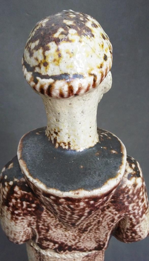 Omstreeks 1940 Beesel Terraco Draak Heilige Beeld Sculptuur, Antiek en Kunst, Ophalen of Verzenden