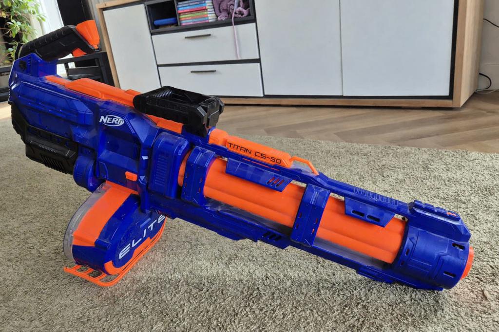 NERF N-Strike Elite Titan CS-50, Ophalen of Verzenden, Gebruikt