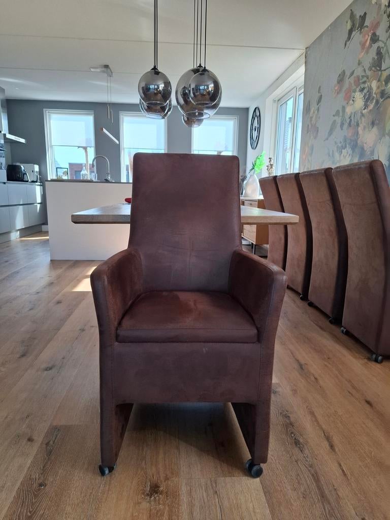 Eetkamer stoelen, eetkamer fauteuils, Ophalen of Verzenden, Zo goed als nieuw, Vier