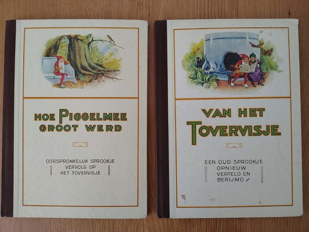 Vintage boeken over dwergje Piggelmee, Ophalen of Verzenden, Gelezen, Prentenboek