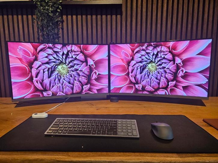 2x Samsung C27R50 27 inch Curved Monitor met beugel, Computers en Software, Monitoren, Zo goed als nieuw, 60 Hz of minder, Curved