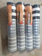 Zwart, wit, zilver, wit gestreept behang, Ophalen, Minder dan 10 m², Wit