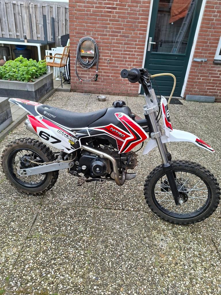 Nitro Storm 125cc Pitbike volledig gereviseerd, Fietsen en Brommers, Minibikes, Midibikes en Pitbikes, Gebruikt, Ophalen