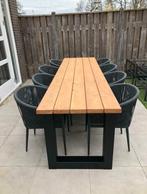 Industriële picknicktafel met U-poot., Ophalen of Verzenden, Nieuw, Rechthoekig, Hout