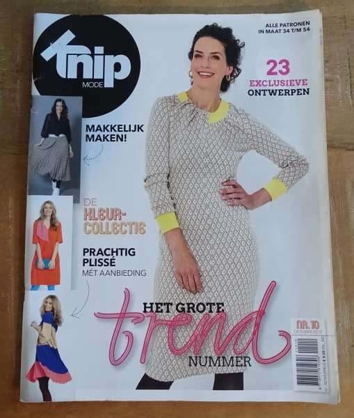Knipmode nummer 10 oktober 2019 alle patronen maat 34/54 XL, Verzenden, Zo goed als nieuw, Vrouw, Knipmode