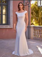 Nieuwe Bianco Evento trouwjurk Antonella elegant boothals, Ophalen of Verzenden, Nieuw, Wit, Trouwjurk