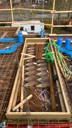 +- 50 Beton wapening suporters 15 cm hoog 2 meter, Doe-het-zelf en Verbouw, Ophalen of Verzenden, Zo goed als nieuw, 250 mm of meer