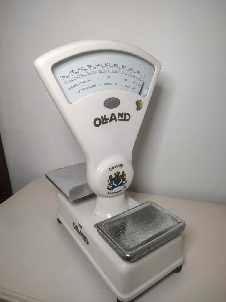 Prachtige Vintage weegschaal ' Olland ', Ophalen