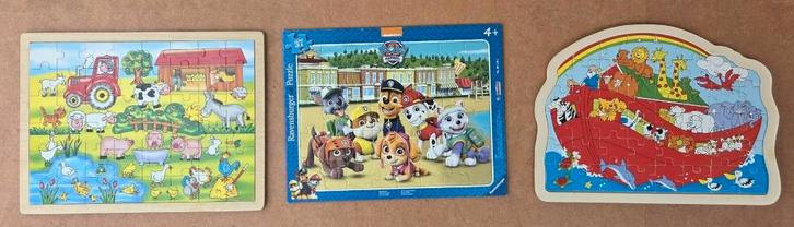 houten puzzels o.a. Nijntje, boerderij, ark en Paw Patrol, Kinderen en Baby's, Speelgoed | Kinderpuzzels, Zo goed als nieuw, 2 tot 4 jaar