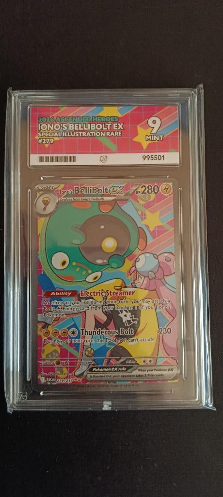 Iono's Bellibolt EX 279/217 - ACE 9, Ophalen of Verzenden, Nieuw, Losse kaart, Foil