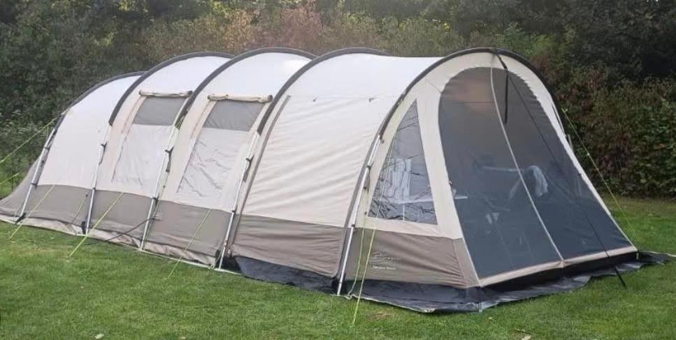 Bardani Paradise Beach 5 persoons tent, Caravans en Kamperen, Tenten, Ophalen, Gebruikt, Tot en met 5