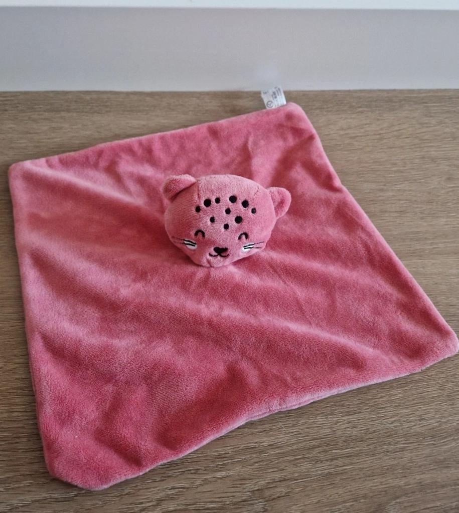 Knuffeldoekje poes Bambino Kruidvat roze doekje K9130, Ophalen of Verzenden, Zo goed als nieuw