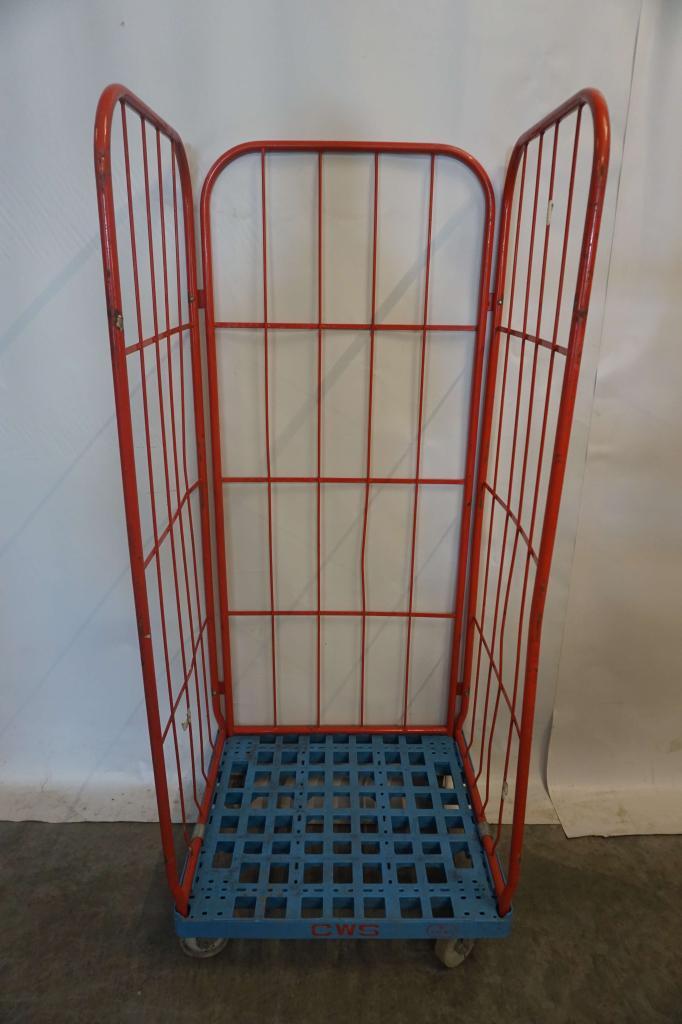 Rolcontainer transportwagen transportkar 3-heks, Doe-het-zelf en Verbouw, Transportwagens, Gebruikt, Transportkar, 100 liter of meer