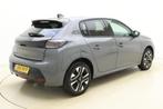 Peugeot e-208 EV Allure Avantage 51 kWh 3-Fasen l 360 Camera, Stof, Gebruikt, 156 pk, Zilver of Grijs