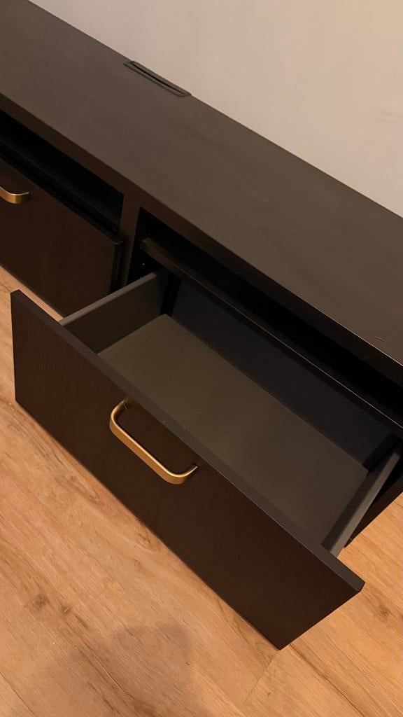 IKEA Besta TV-meubel met lades en opbergvakken, Ophalen, Gebruikt, 150 tot 200 cm, Minder dan 100 cm