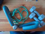 Work-out setje (gewichtjes, dijbeentrainer, weerstandband), Ophalen, Gebruikt, Benen, Overige typen