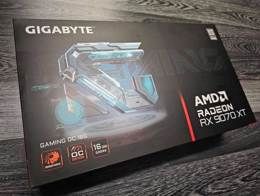 Gigabyte AMD Radeon RX 9070 XT gaming OC met 16GB VRAM, Computers en Software, Videokaarten, Ophalen of Verzenden, Nieuw, GDDR6