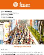 Startnummer CPC Halve Marathon Den Haag: Zondag 15 maart, Ophalen, Nieuw, Overige typen, Overige merken