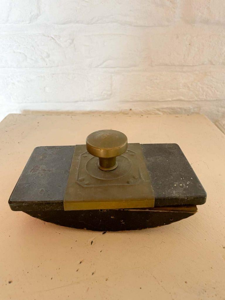 Inktblotter met koperen handvat, Ophalen of Verzenden