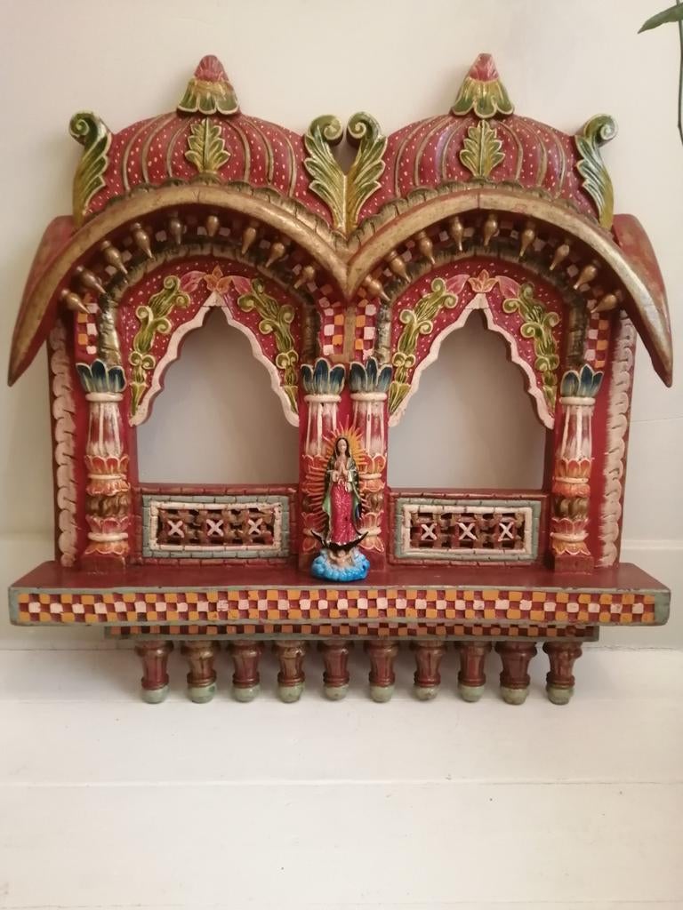 Handgesneden traditioneel Indiaase "Jharokha" lijst, Antiek en Kunst, Ophalen of Verzenden