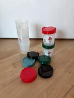 7 verfpotjes, Ophalen of Verzenden, Zo goed als nieuw, Materiaal