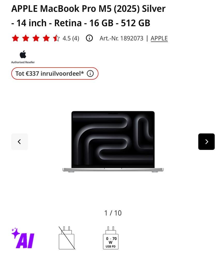 Gezocht MacBook pro m5 /M4, Ophalen, 13 inch, MacBook Pro, 2 tot 3 Ghz