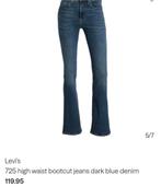 Levi's 725 High Waist Bootcut Jeans - Zo goed als nieuw, Blauw, Overige jeansmaten, Ophalen of Verzenden, Zo goed als nieuw