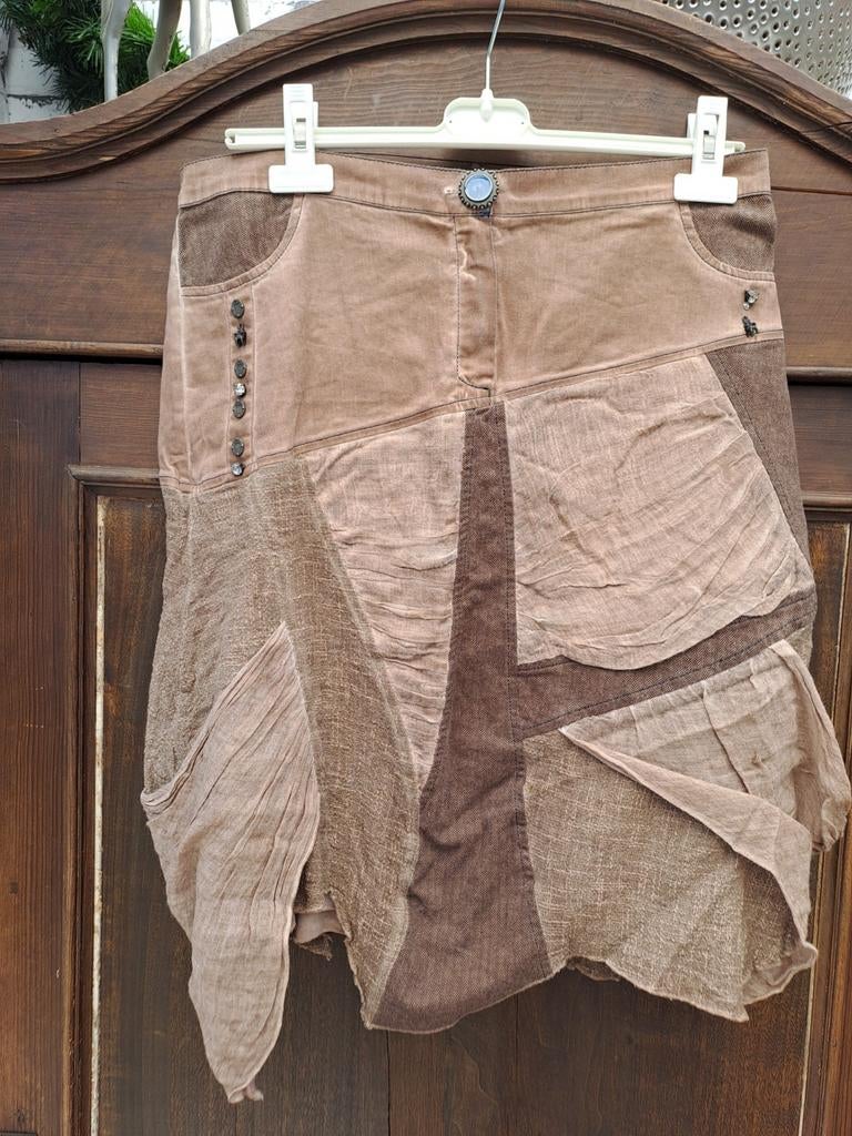 Leuke bruine rok maat M met onderrok, Kleding | Dames, Ophalen of Verzenden, Gedragen, Maat 38/40 (M), Bruin