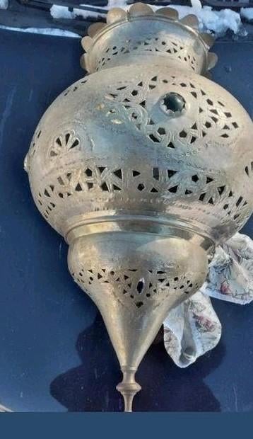 Marokkaanse hanglamp koper, Ophalen of Verzenden