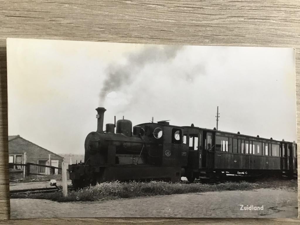 Zuidland Stoomlocomotief, Verzamelen, Ansichtkaarten | Nederland, Ophalen of Verzenden, 1960 tot 1980, Ongelopen, Zuid-Holland