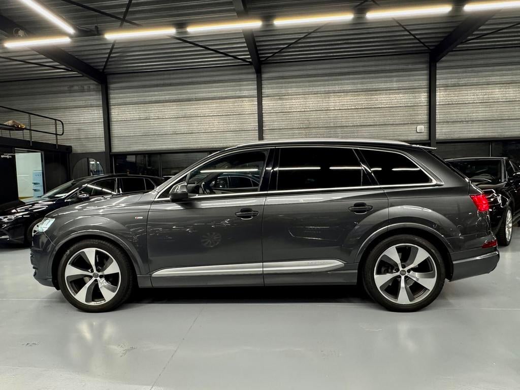 Audi Q7 3.0 TDI Quattro Pro Line + 7p Pano/Leder/Trekhaak, Auto's, Automaat, Gebruikt, Euro 6, 7 stoelen