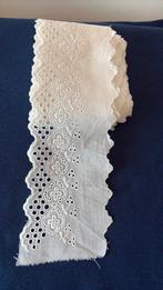 Broderie kant katoen wit  5.50 lang ., Verzenden