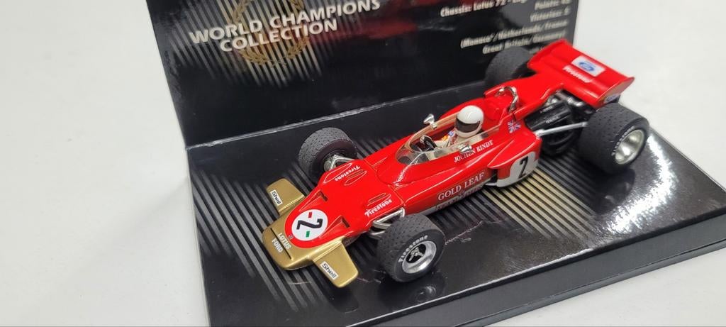 Minichamps 1970 Lotus 72 Jochen Rindt World Champion, Hobby en Vrije tijd, Modelauto's | 1:43, Ophalen of Verzenden, Zo goed als nieuw