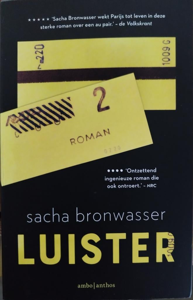 Luister - Sacha Bronwasser (Roman), Boeken, Romans, Nieuw, Sacha Bronwasser, Ophalen of Verzenden, Nederland