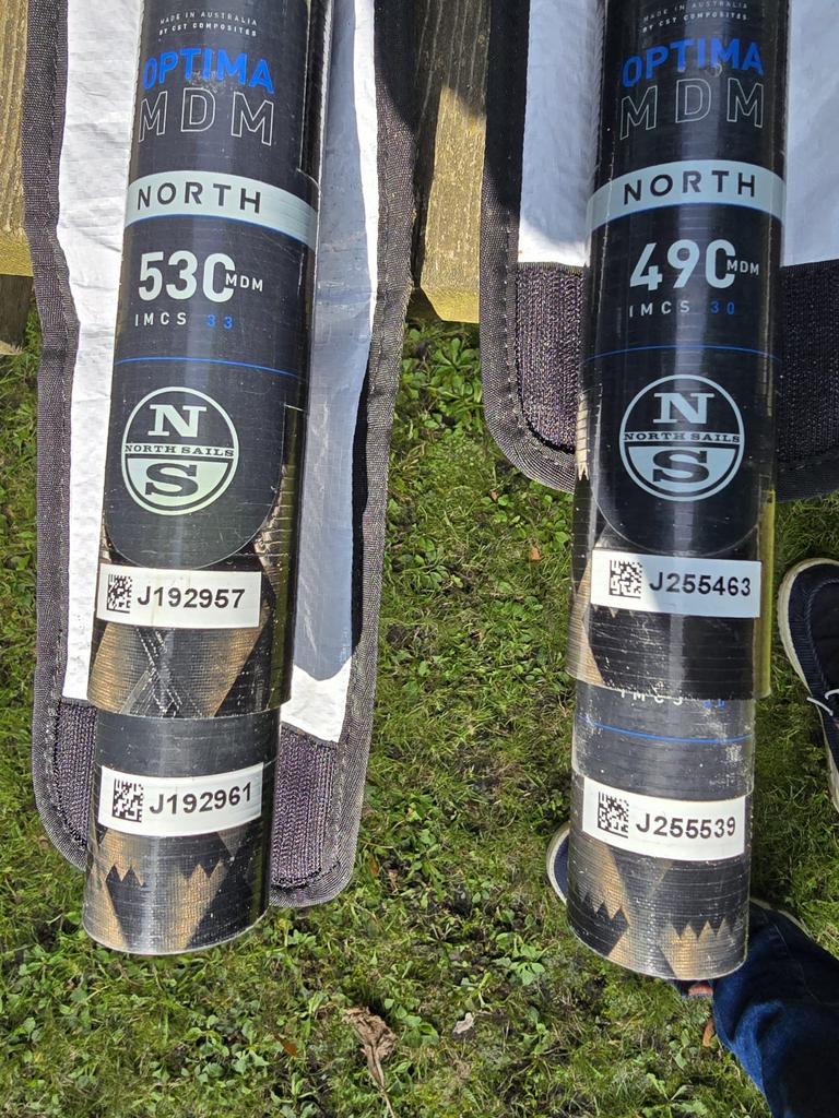 North sails Optima (slake) mdm masten  en verlengers 2025, Ophalen, 250 tot 300 cm, Met draagtas, 7 m² of meer