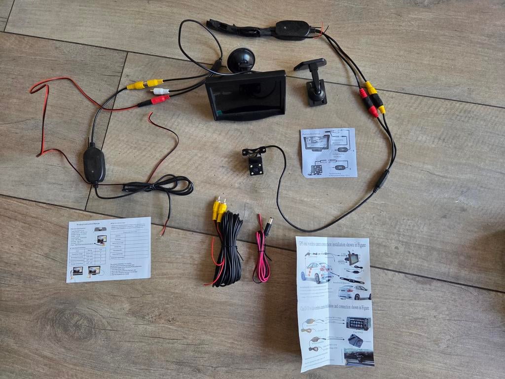 Achteruitrijcamera 12V met Nachtzicht - 5 inch HD Monitor, Ophalen of Verzenden, Draadloos, Nieuw