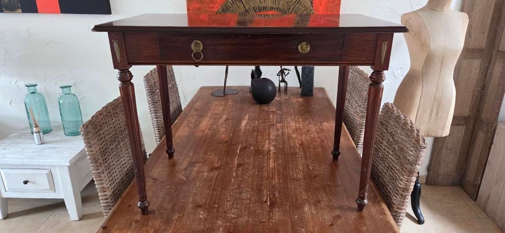 Bijzettafel, Huis en Inrichting, Ophalen, 50 tot 100 cm, Rond, Zo goed als nieuw