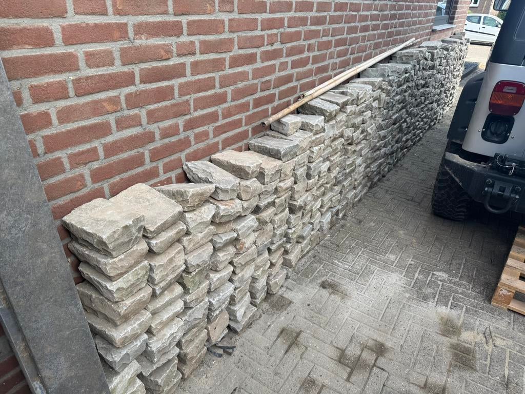 Kinderkopjes, natuursteen, hardsteen, Tuin en Terras, Ophalen, Zo goed als nieuw, Natuursteen, Overige typen