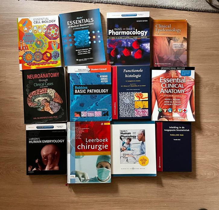 Geneeskunde studieboeken, Boeken, Studieboeken en Cursussen, Zo goed als nieuw, WO, Beta, Ophalen