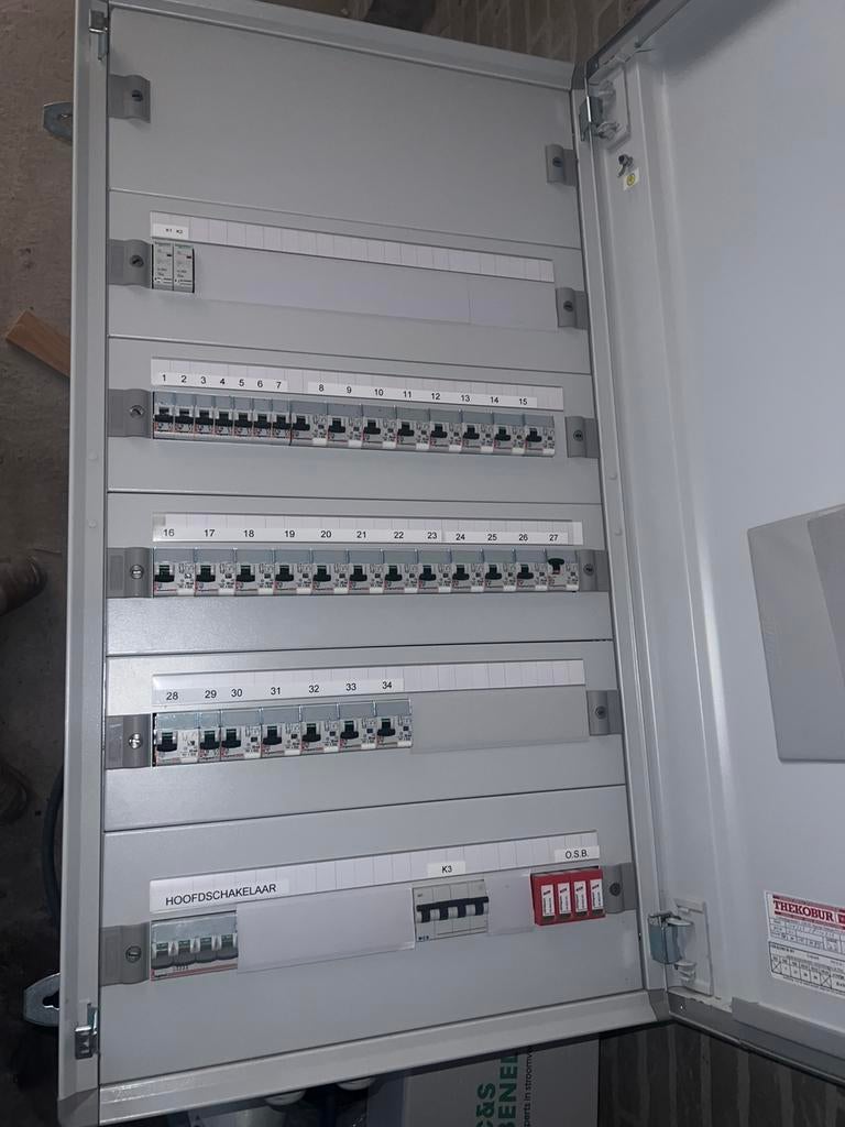 Legrand meterkast compleet bedraad + automaten, Ophalen, Zo goed als nieuw