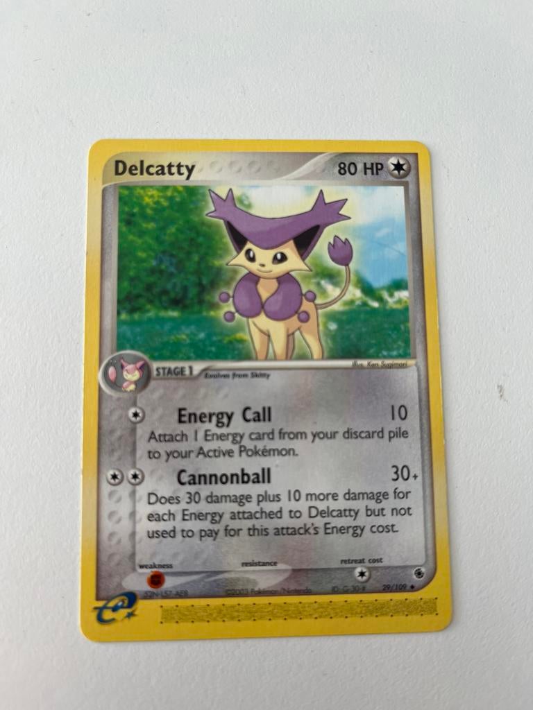Pokémon Kaart: Delcatty 29/100 (EX Sandstorm), Ophalen of Verzenden, Zo goed als nieuw, Losse kaart