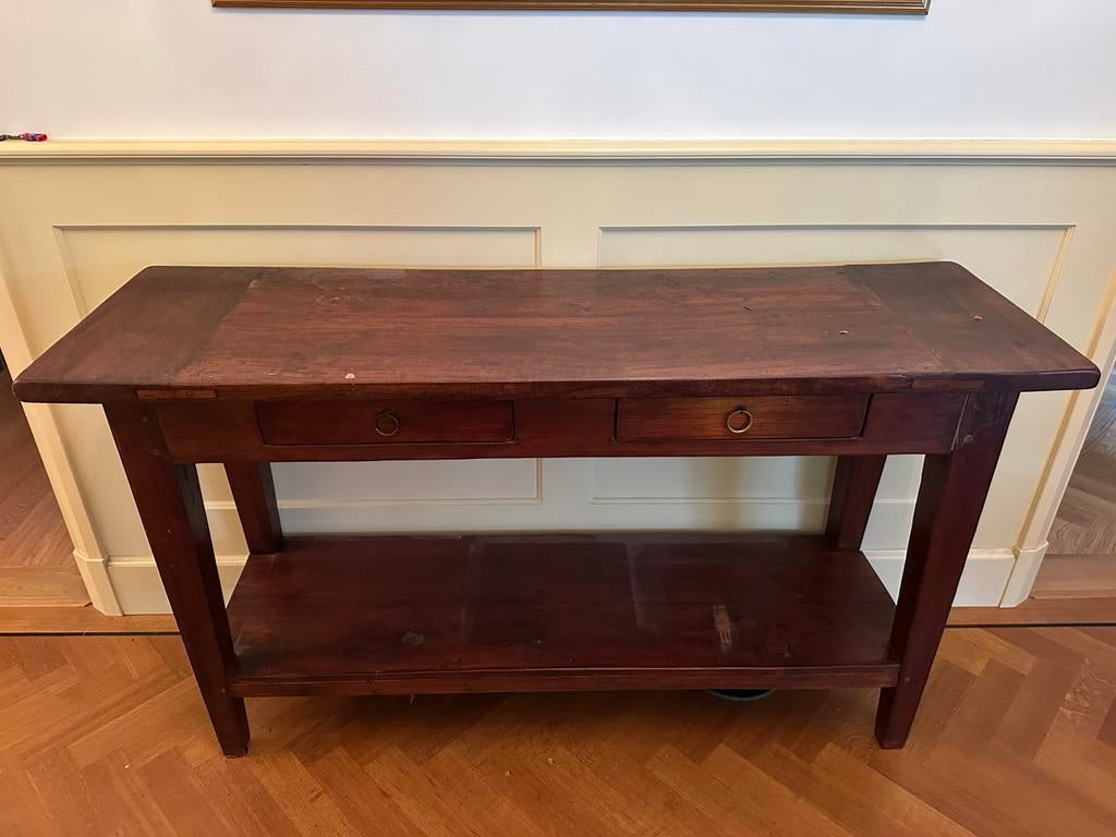 Houten sidetables, Ophalen, Gebruikt, 100 tot 150 cm, Klassiek