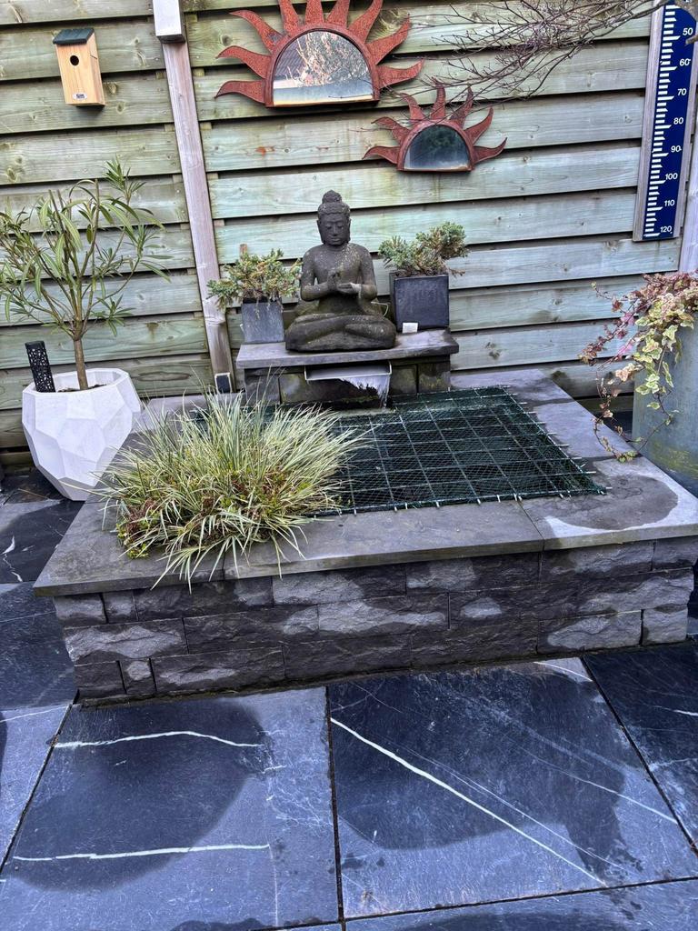 Mooie visvijver met 10 goudvissen, Ophalen of Verzenden, Gebruikt