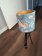 Handgemaakte lampenkap met uniek dierenprint design, Rond, Ophalen of Verzenden, Zo goed als nieuw, Overige kleuren