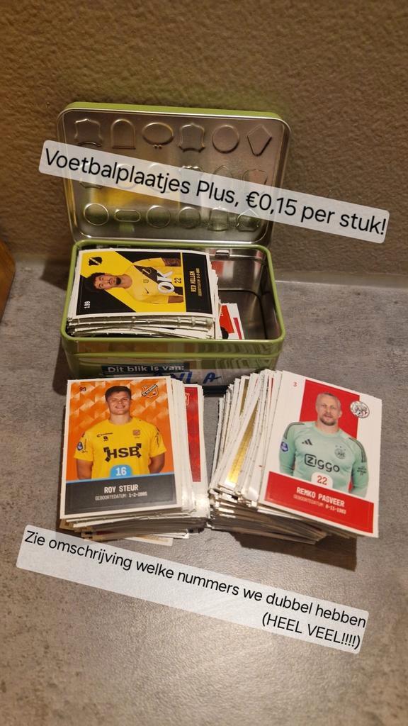 Voetbalplaatjes Plus €0,15 per stuk!, Verzamelen, Supermarktacties, Albert Heijn, Ophalen of Verzenden